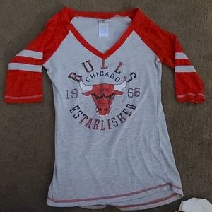 #ChicagoBulls NBA 3/4 length sleeved women's shirt size small